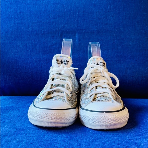 Converse Rainbow Sequined Chuck Taylor Low Tops 6 - Picture 6 of 9